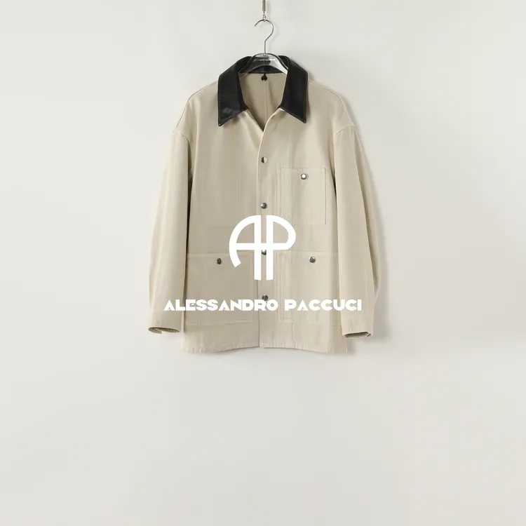 AP洛哥53125WJ【漫游者】棉+可拆卸羊皮领子多口袋时尚休闲外套