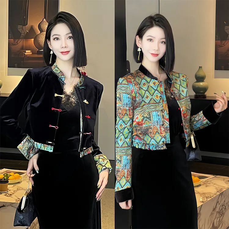 格娜2025秋季新款中国风外穿女款爆款2025新款外套正反两穿女套装