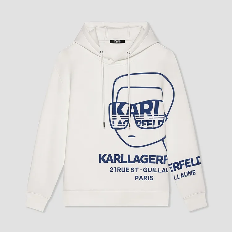 【官方男装】KARL LAGERFELD卡尔拉格斐卡通logo卫衣老佛爷M26Z1805