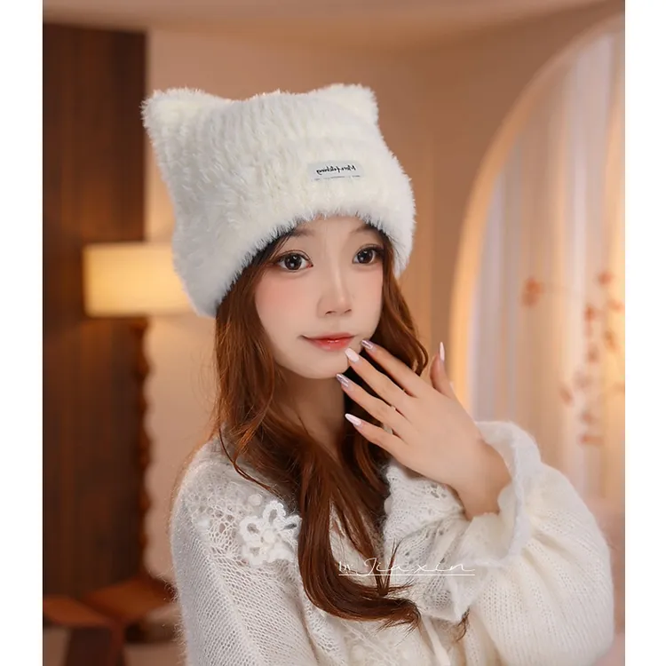 Dorain朵澜帽子女2025新款爆款洋气针织帽秋冬显脸小毛线帽网红款