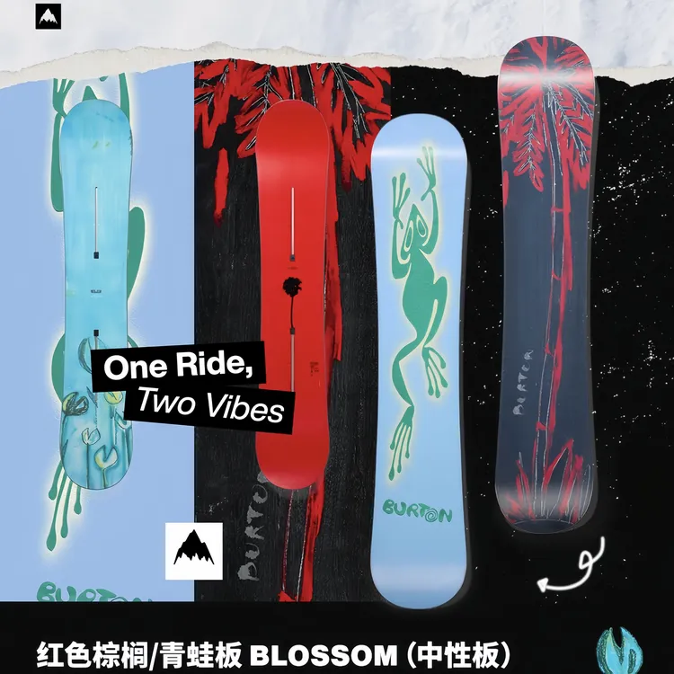 25/26新款 BLOSSOM滑雪板双版花中性款全能进阶公园单板装备