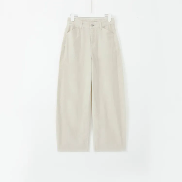 几里与麻 百搭休闲简约宽松纯色休闲裤 裤长104 2101358