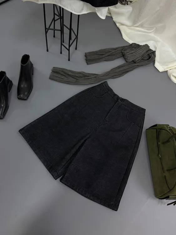 【孤雏】街头风显瘦中高腰6分裤加绒秋冬款百搭时尚女款