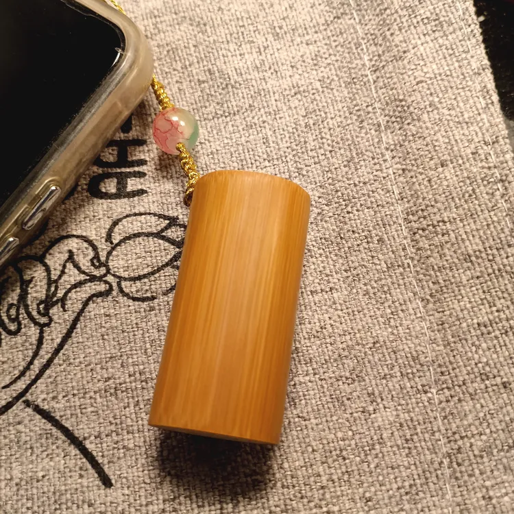 高密老料实心玉竹手把件可雕刻定制文玩盘玩好物