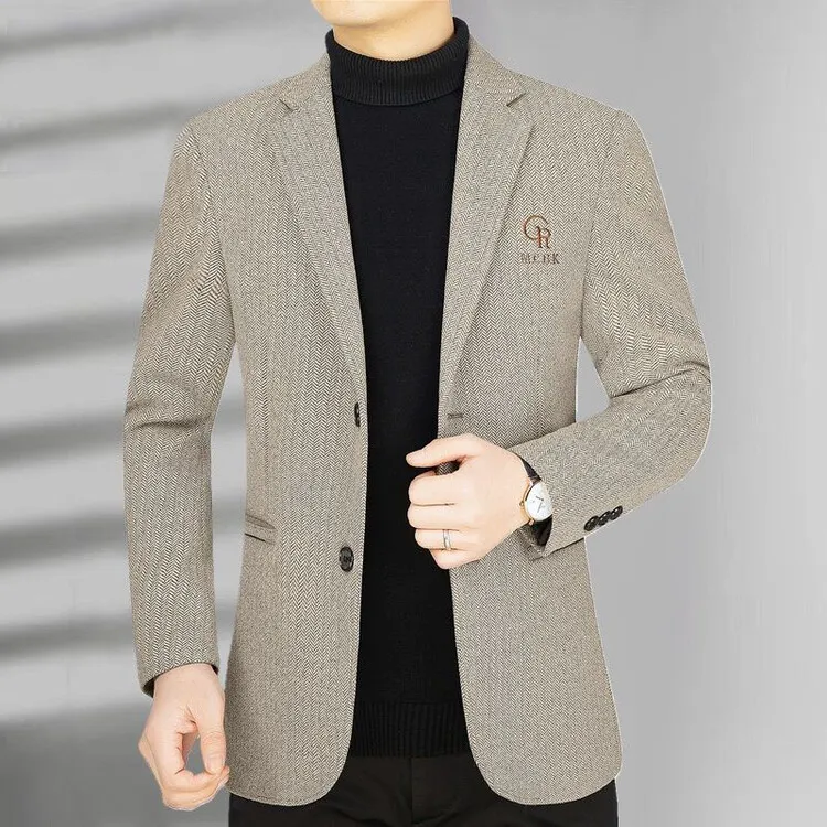 春秋新款西服男修身商务青年小西服休闲男士单西外套夹克上衣西装