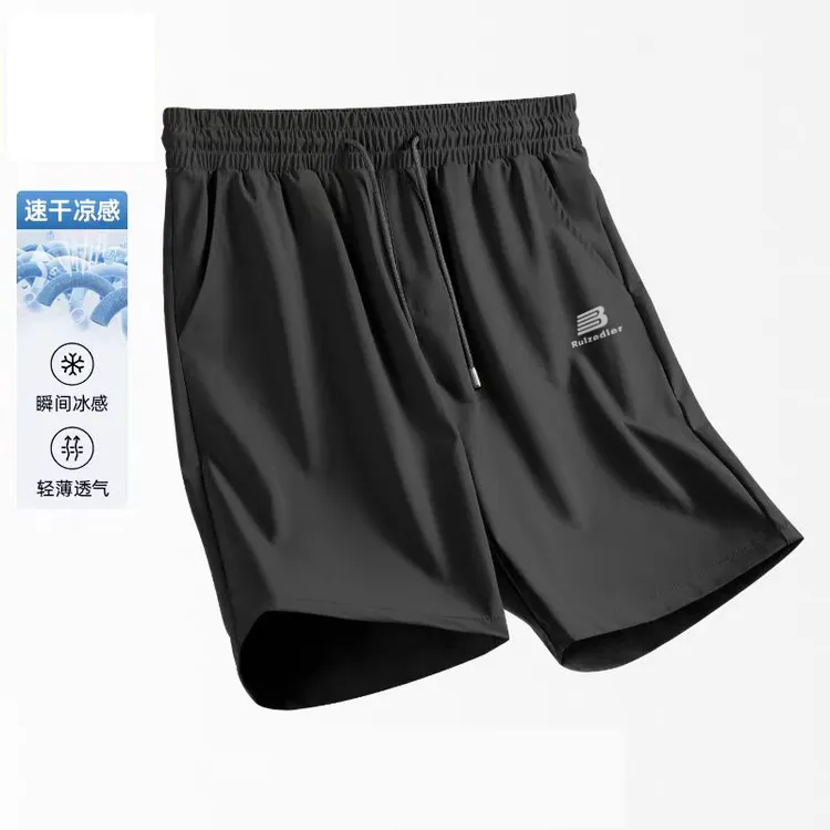 2025夏季新款冰丝裤冰爽速干薄款透气百搭宽松舒适弹力休闲短裤