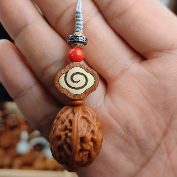 自制精品小秋子手捻挂件文玩核桃男女通用把玩佳品手机涞水核桃