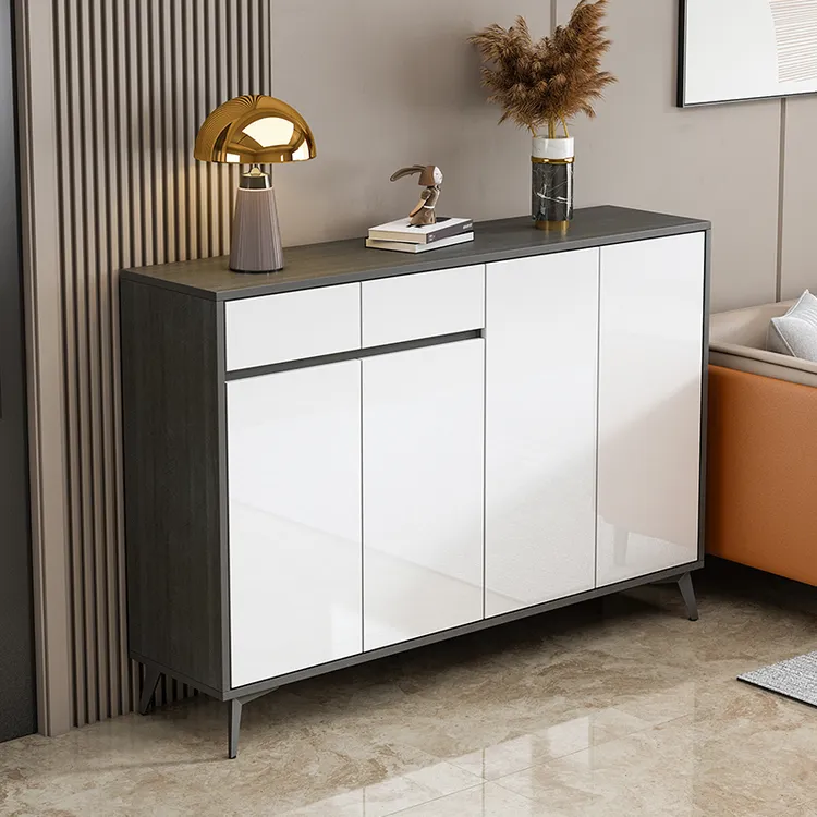 带抽屉鞋柜家用门口2025年新款简约现代大容量一体靠墙收纳柜