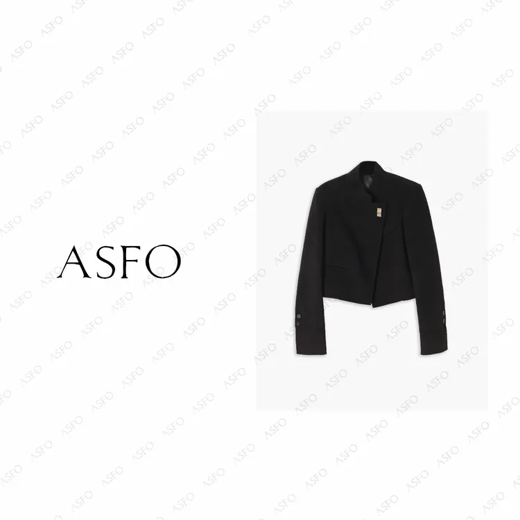 【AS玄机】25新高级羊毛中式立领百搭短西装外套AS25QDWT04089