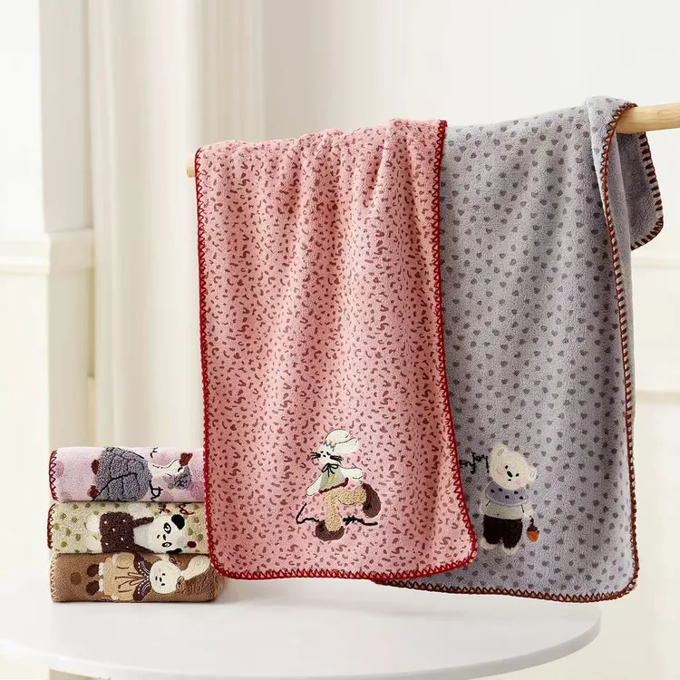 卡通花边毛巾（2条装）