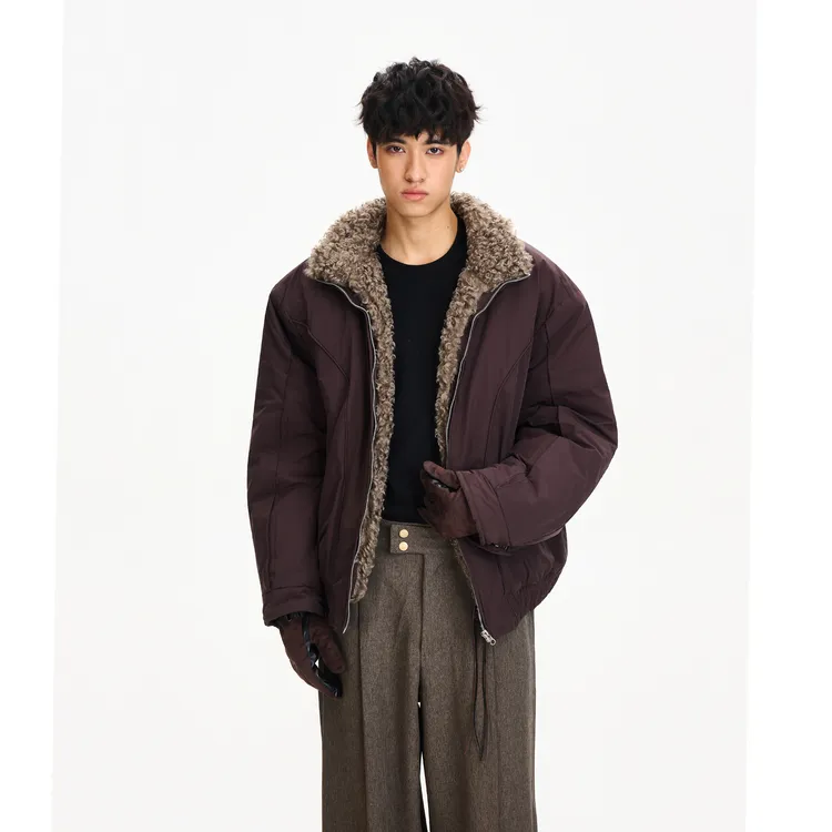 Syri 美式复古巴恩风座山雕棉服外套男女同款冬季派克服棉衣加厚