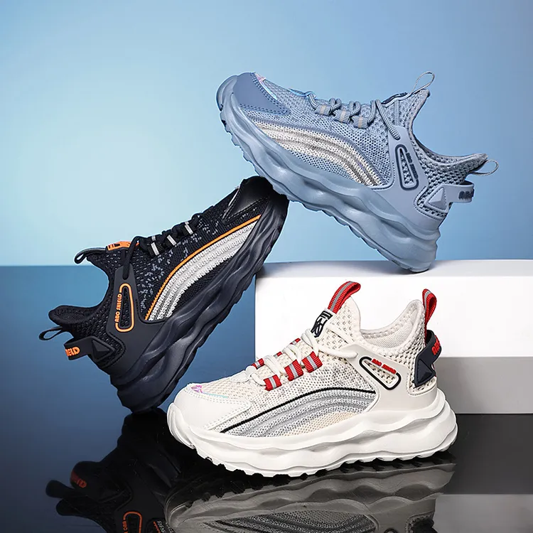男运动鞋男童鞋春季透气防臭男士透气潮鞋网鞋飞织韩版夏季网面
