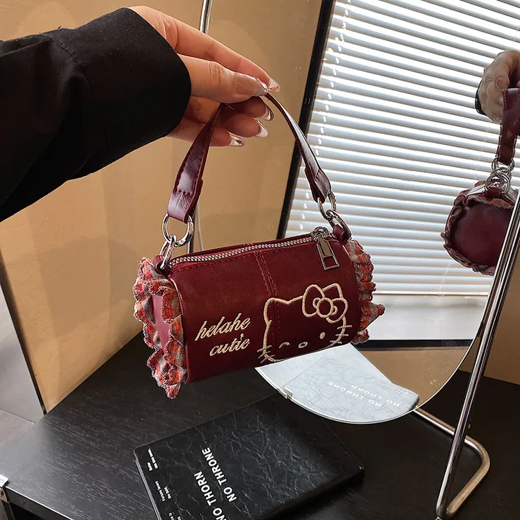 HelloKitty迷你包包女2025新款可爱手机包凯蒂猫手提小包斜挎包