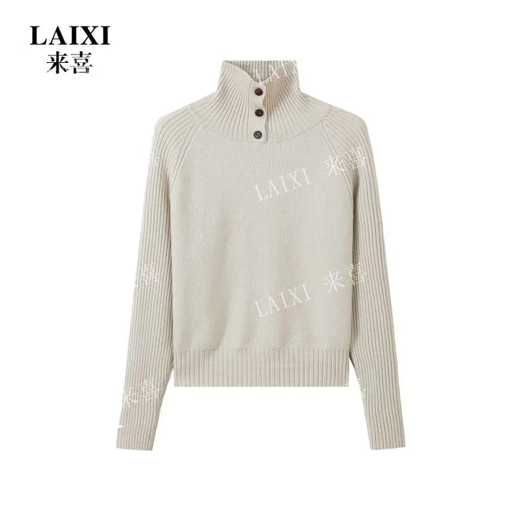 新款针织衫女减龄设计感洋气针织衫韩版2025套头秋冬加厚宽松百搭