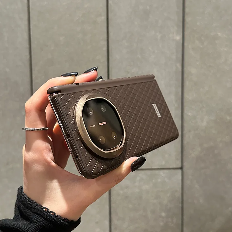 适用华为matex6手机壳磁吸充电X5典藏版xts轻奢高档素皮中轴保护