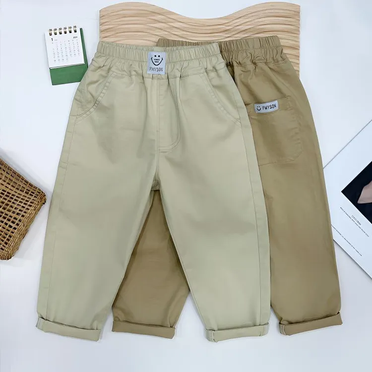 【早秋】男女童纯棉休闲长裤早秋款百搭中小童宝宝舒适柔软透气外穿