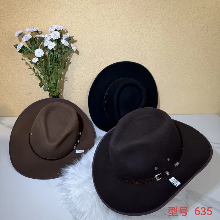 635卷檐民族风礼帽高顶帽子休闲风亮片弯檐钟形顶西藏青海包邮