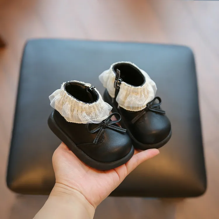 15-25码秋季软底幼儿单靴女宝宝短靴秋款女童靴子洋气小童公主鞋