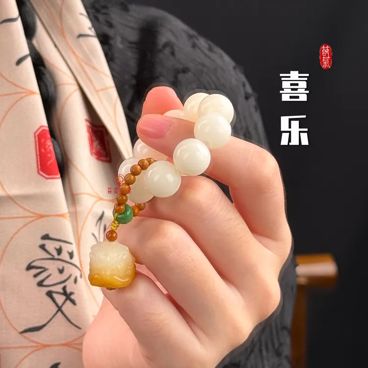 【喜乐】天然菩提子手捻绕指柔橄榄核文玩木质礼物 小手捻菩提商品图