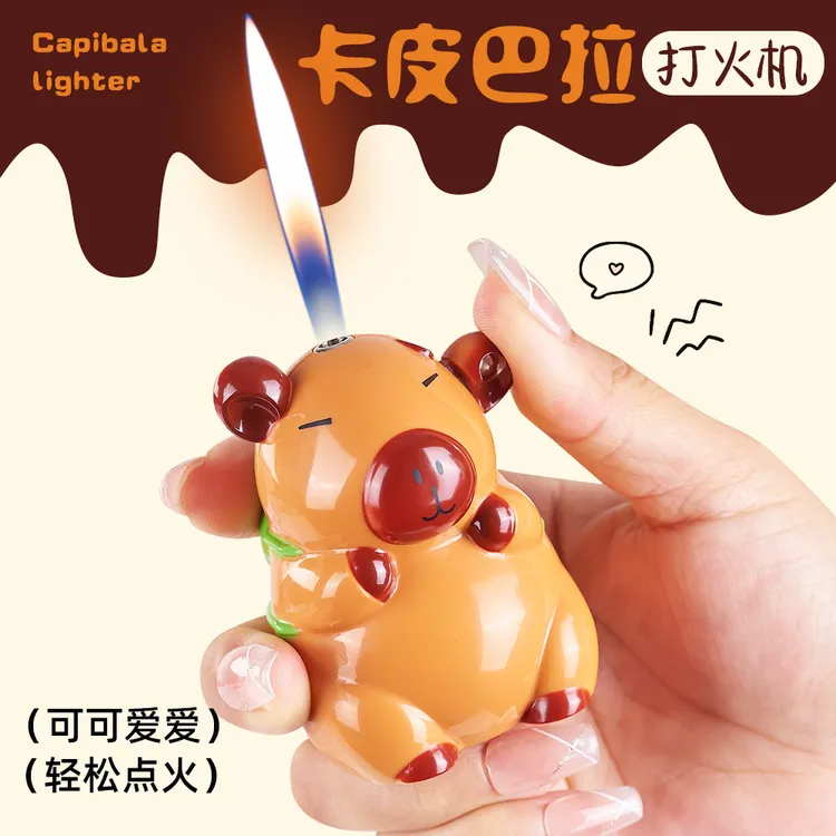 （酷鼠火机）创意打火机卡皮巴拉打火机明火新奇特高颜值