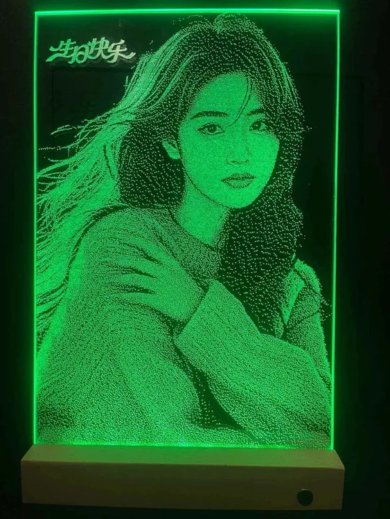 七夕纯手工锤子画私人订制照片情人生日情侣纪念日礼品