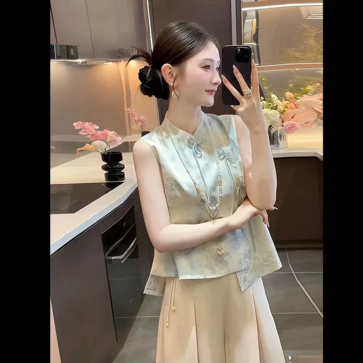 新中式夏季气质时尚婉约减龄百搭透气高级感流苏上衣女