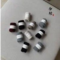 【男女五双一组】时尚简约基础小众中筒袜袜子-HT25wz239