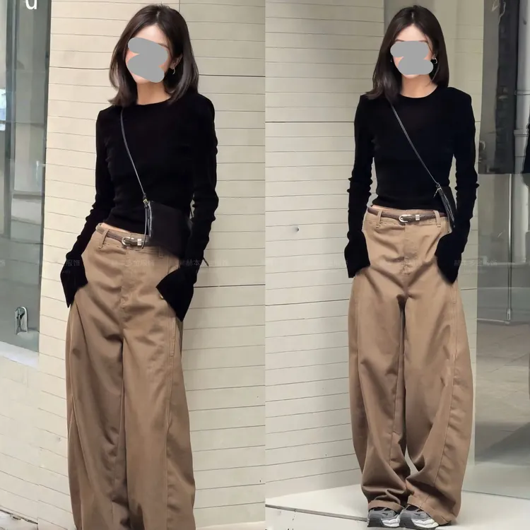 2025秋冬新款气质休闲风轻奢感舒适上衣时尚洋气百搭显瘦长裤套装