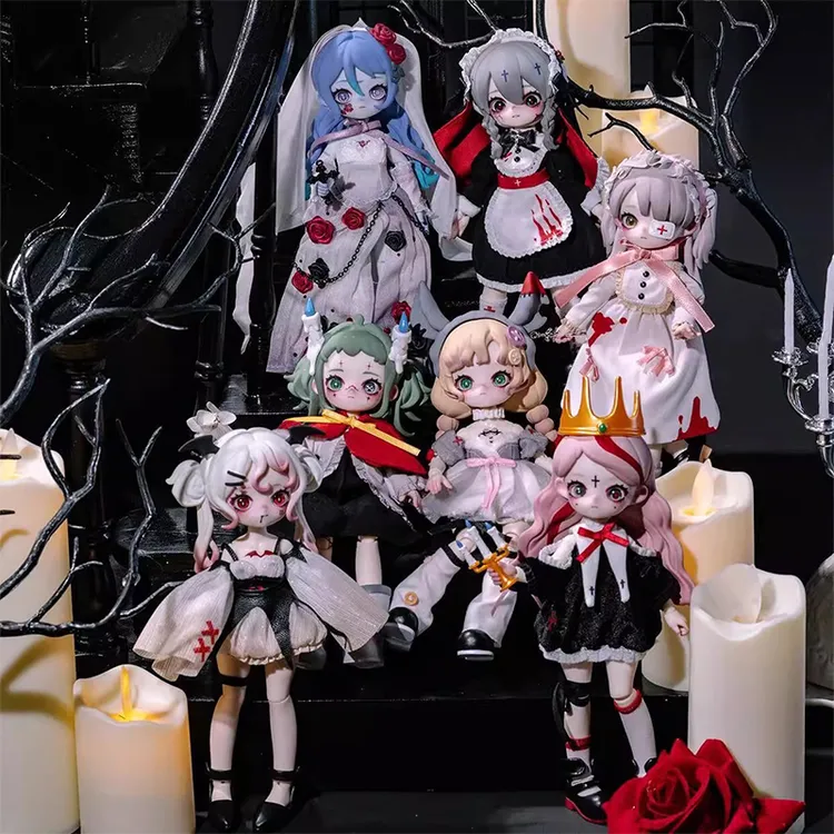 【开盒不退不H】Nyssa妮撒怪诞梦魇系列bjd盲盒12分BJD娃娃潮玩公仔