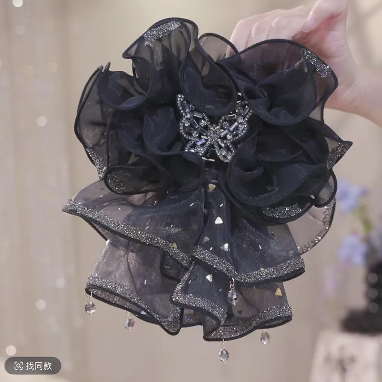 【金箔蝴蝶】小众设计师款蓬松显发量抓夹轻奢气质时尚发夹