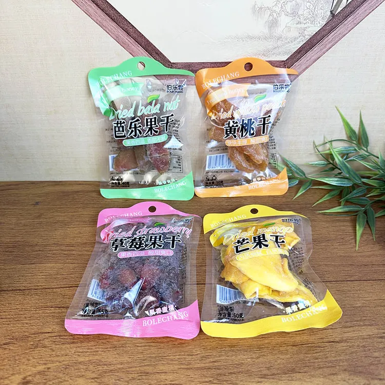 伯乐尝芒果干60g芭乐果干黄桃干草莓果干果脯蜜饯水果干休闲零食