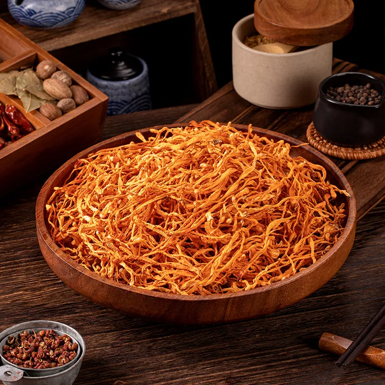 虫草花干货圆润鲜美煲汤炖鸡食材