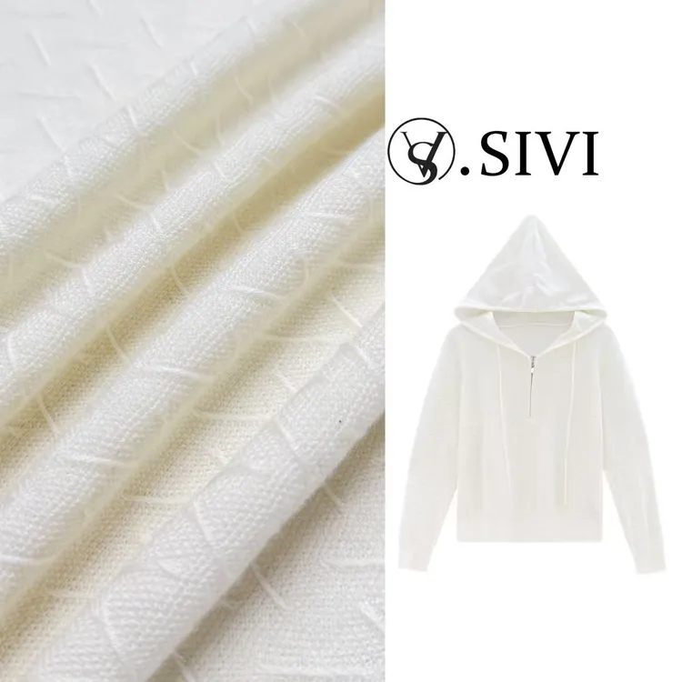 熙薇【一览芳华】2025早秋新款时尚气质休闲百搭帽衫毛衣H5294