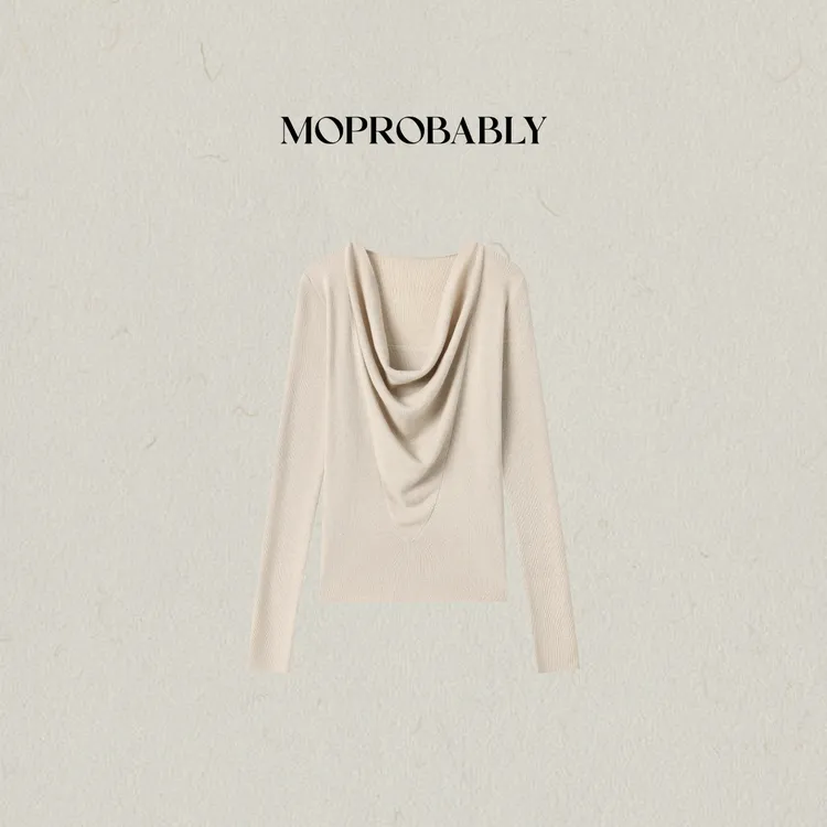 Moprobably李予诺「微秀」慵懒时尚百搭针织套头毛衫L5376080