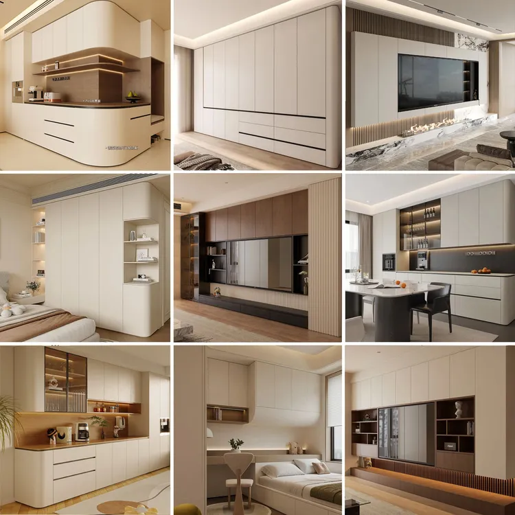 18-全屋定制装修解构图库橱柜衣柜鞋柜电视柜设计效果图实景图（