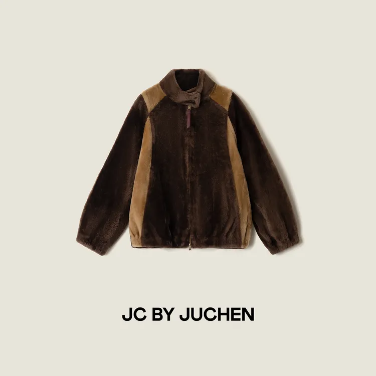 黑标线“温室蜜裹”奢暖Baby美丽奴皮毛一体冬季外套 FW116070-896