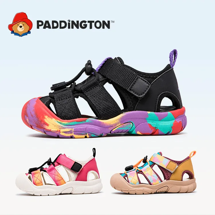 【达人专享】帕丁顿熊儿童涉水溯溪鞋包头凉鞋2025年夏季休闲运动鞋