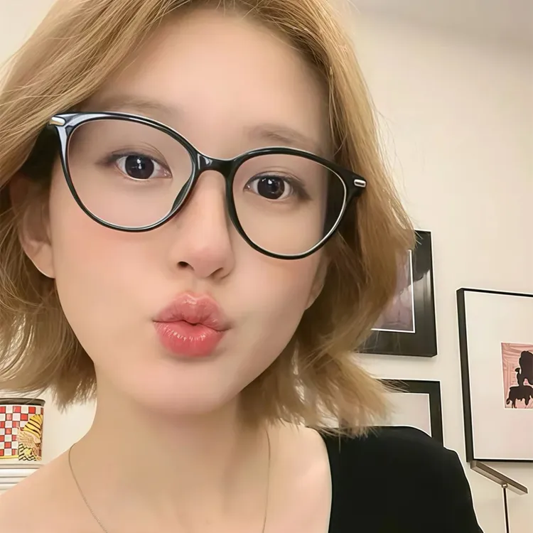 赵露思同款复古猫眼眼镜女近视可配度数素颜显瘦防蓝光眼睛镜架男