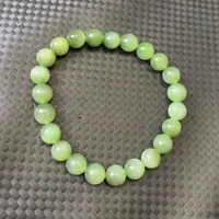 颈饰未镶嵌和田玉卡8猫眼手串