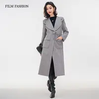 【高高甄选】一电影一时装新中式绵羊毛双面呢外套士FECG141653