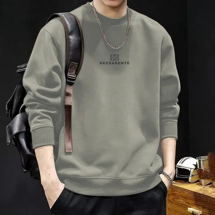新款卫衣秋冬季长袖潮流休闲百搭圆领运动春秋季男士(4D)