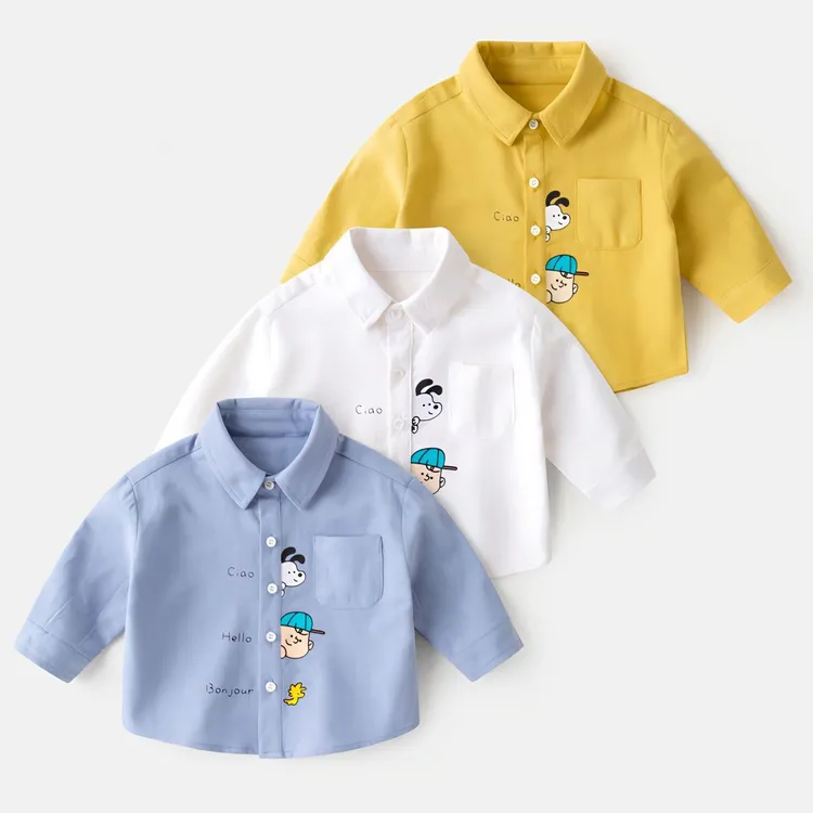 韩版洋气时尚帅气儿童童装上衣衬衫 嘟嘟家婴幼童1 - 3岁春秋现货