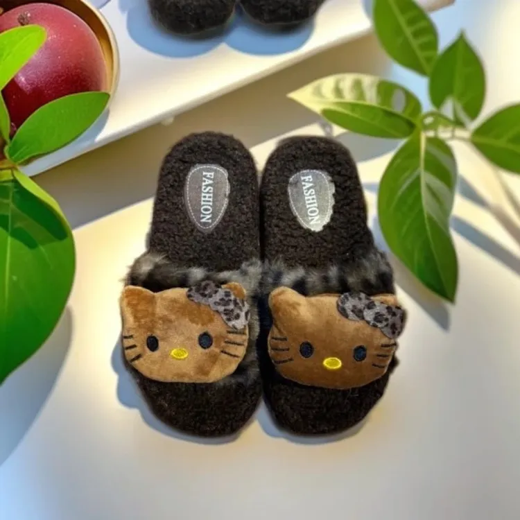 秋冬可爱卡通棉拖鞋冬季毛绒洋气冬天新款2025女款爆款毛拖鞋