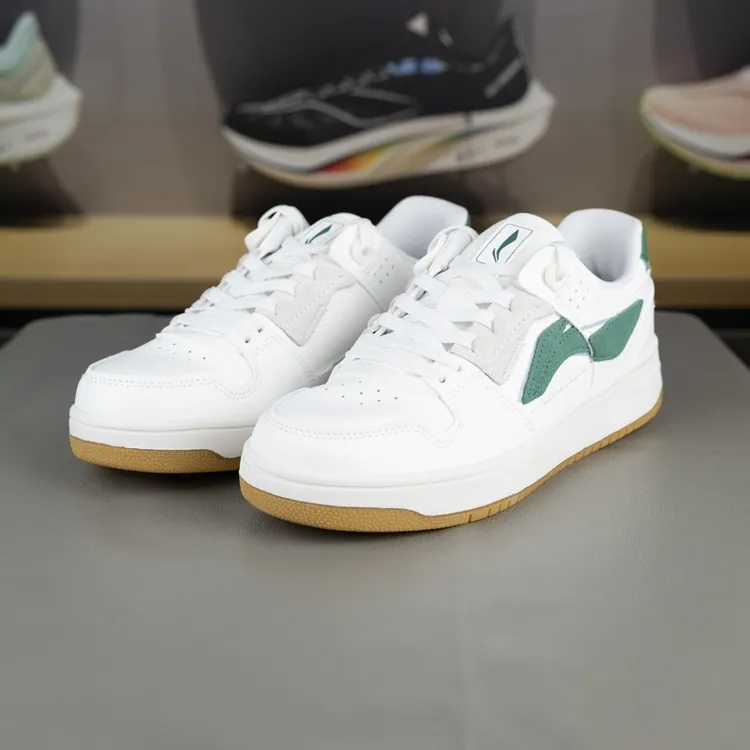 李宁2023夏季天迹男子减震回弹舒适低帮休闲板鞋AGCT543-1