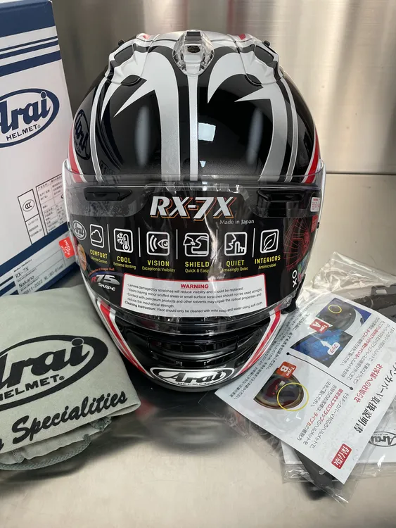ARAI rx7x五芒星大眼亮黑亮白水泥灰摩托车头盔 Klim拉力盔已使用