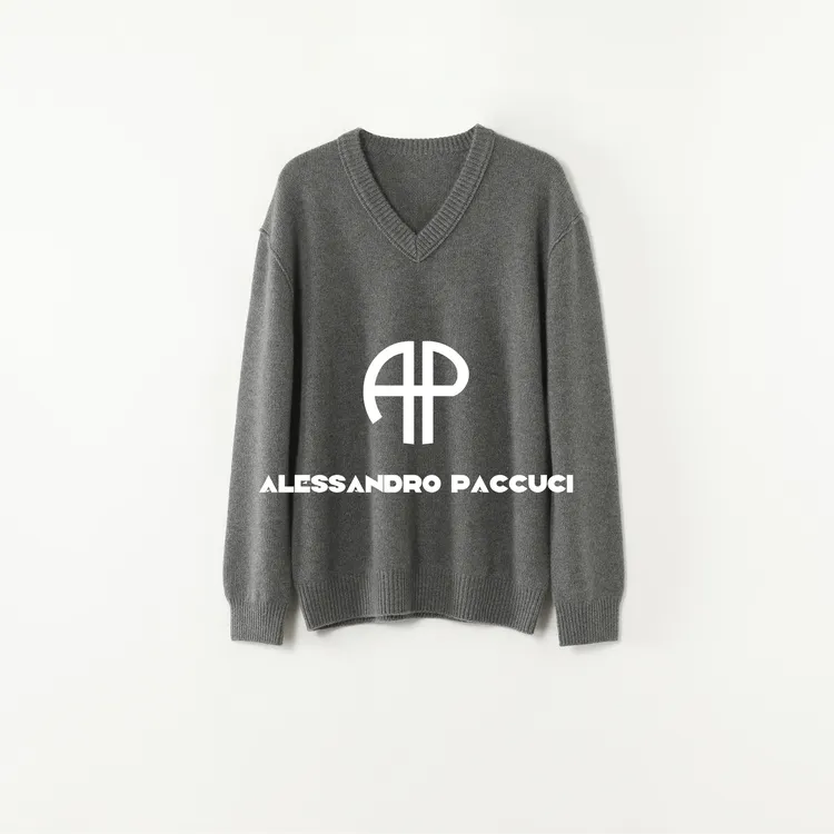 AP洛哥54296ST【麦芬】100羊绒V领长袖粗针时尚百搭套头针织衫女装