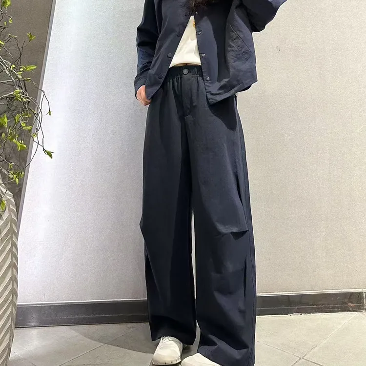 宇姐精选 0231 抗皱宽松潮流纯色休闲百搭宽腿香蕉裤复古