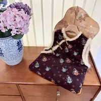 【CCM】福禄新中式冬季新款女童马甲亲子装国风坎肩水貂毛马夹上衣