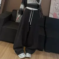 【LLU李】秋季新款松紧腰休闲裤宽松显瘦阔腿裤 LLU-9131825