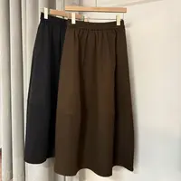 【那尚新品】秋季新款时尚简约百搭显瘦花苞裙